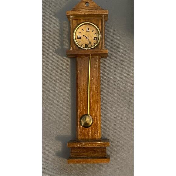 Dollhouse Furniture Living Room 10 pc Loveseat ARm Chair End Table stool Clock - Picture 7 of 11